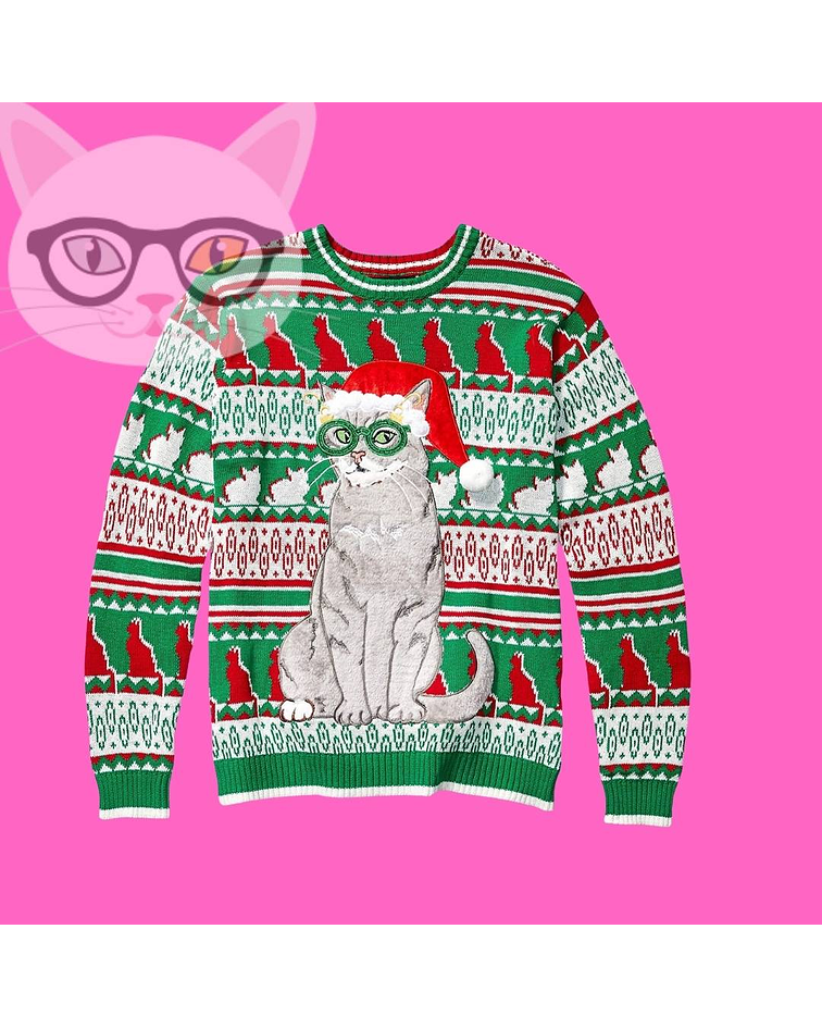 Suéter de Navidad  Gato