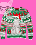 Suéter de Navidad  Gato