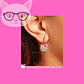 Arete de vidrio Hello Kitty - Miniatura 4