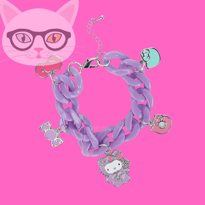 Pulsera Morada Hello Kitty 1