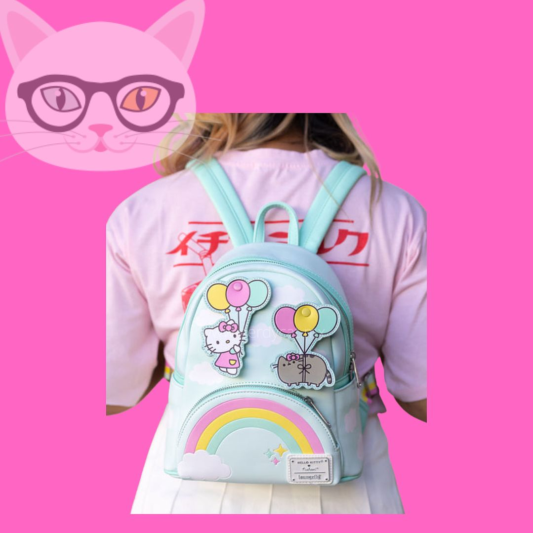 Mini mochila Pusheen X Hello Kitty BalloonsRainbow 1