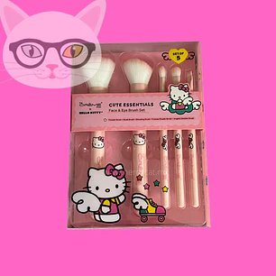 Set de 5 brochas Maquillaje The Crème Shop Hello Kitty