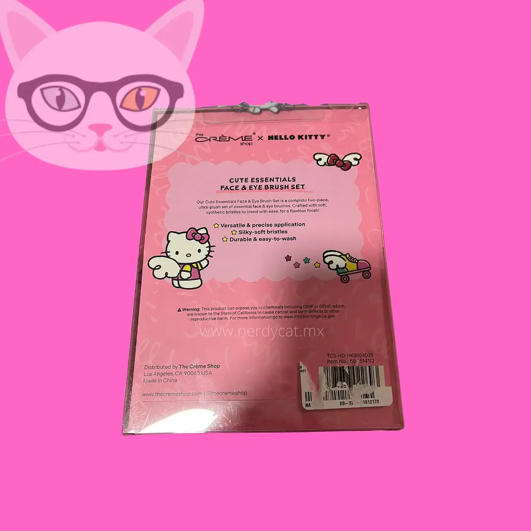 Set de 5 brochas Maquillaje The Crème Shop Hello Kitty 2