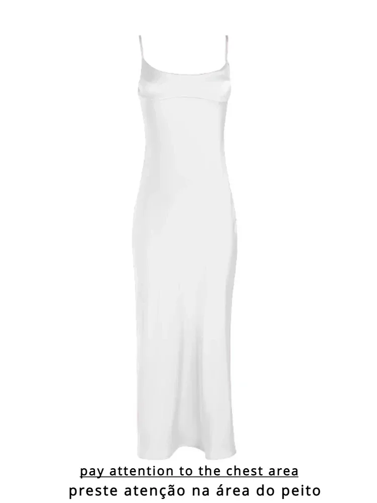 Vestido de satén a media pantorrilla, elegante, rosa, sexy, sin mangas, con cortes, para fiesta, informal, para vacaciones, cumpleaños, para mujer 7