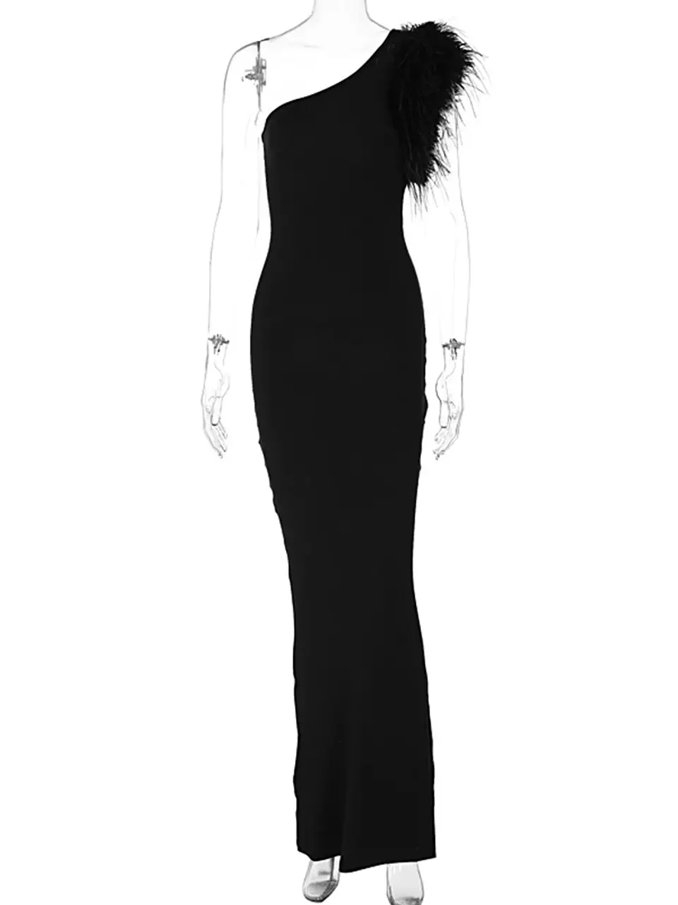 Vestido Maxi Negro  4
