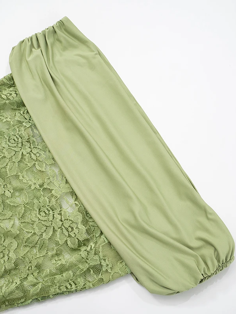 Vestido largo con hombros descubiertos 5