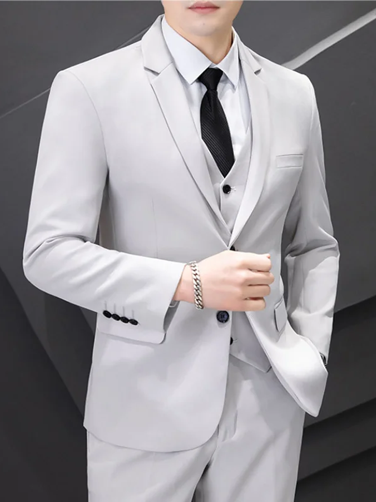 Conjunto de traje de tres piezas para hombre 1