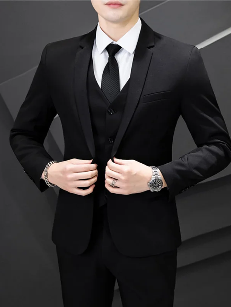 Conjunto de traje de tres piezas para hombre 2