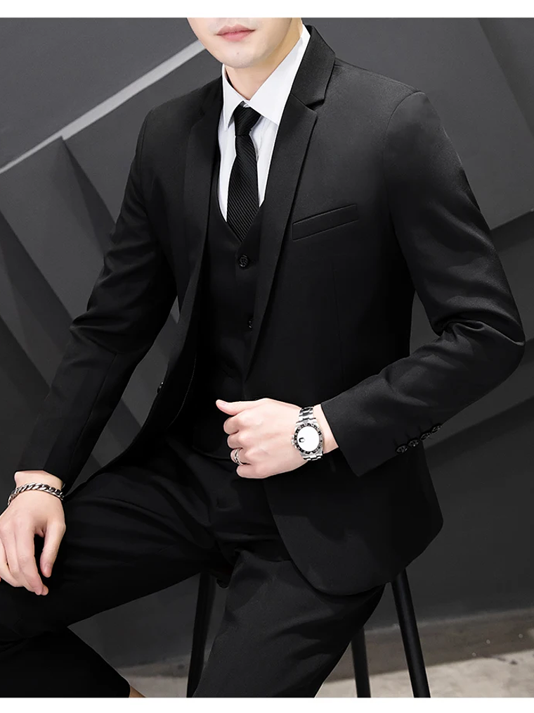 Conjunto de traje de tres piezas para hombre 13