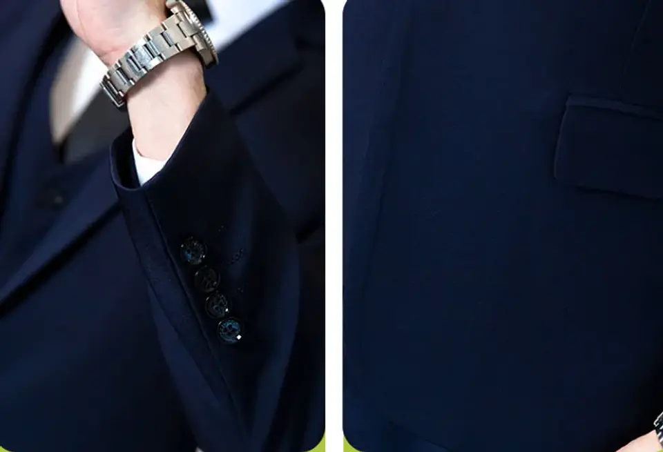 Conjunto de traje de tres piezas para hombre 31