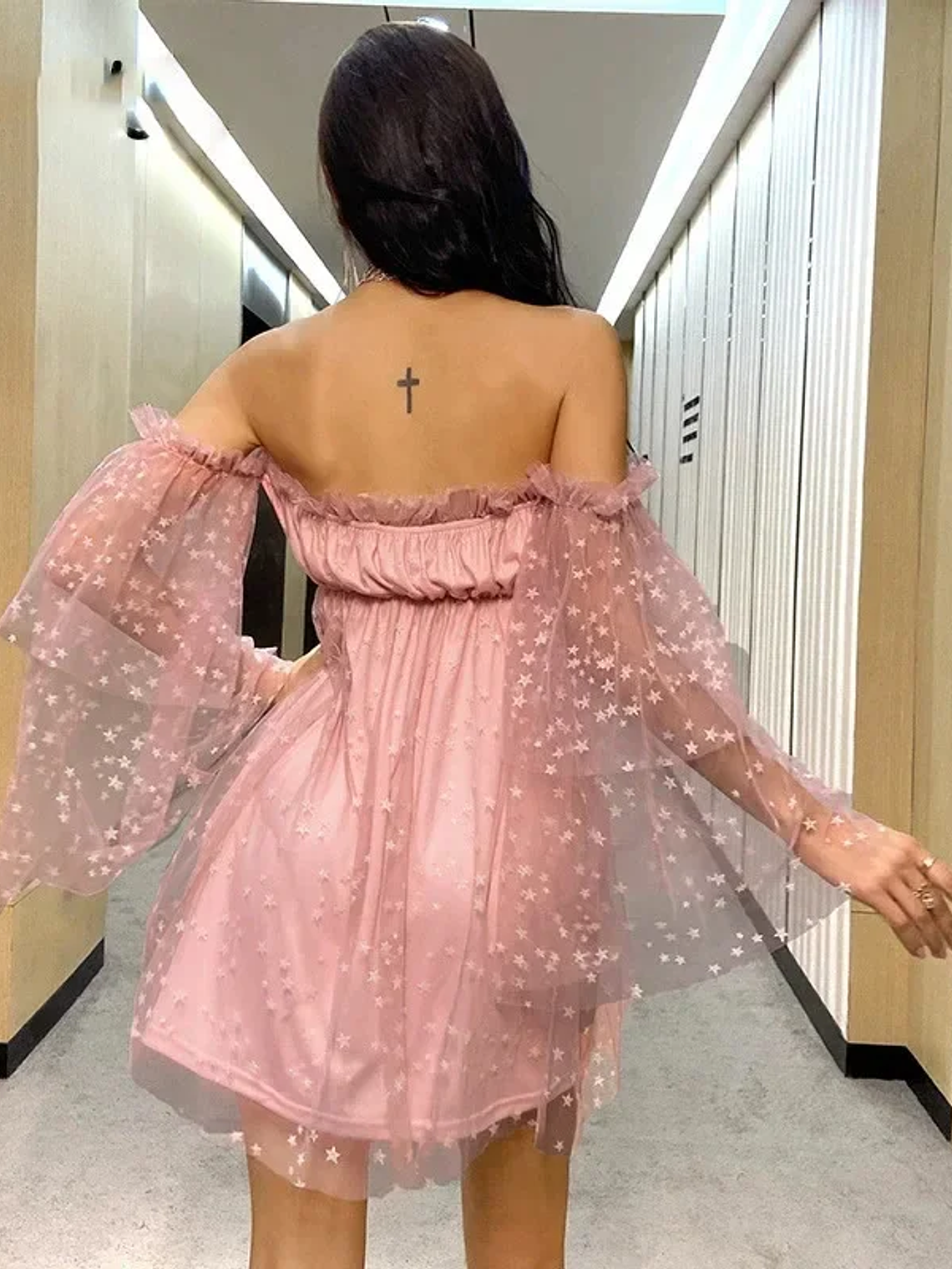 Vestido de sirena sexy DIY sexy ajustado brillante 3