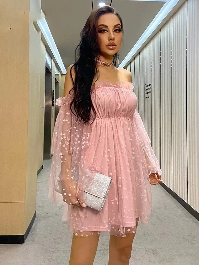 Vestido de sirena sexy DIY sexy ajustado brillante 4