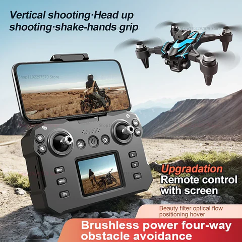 Minidron profesional K12 Max con cámara HD 8K, sistema de detección de obstáculos