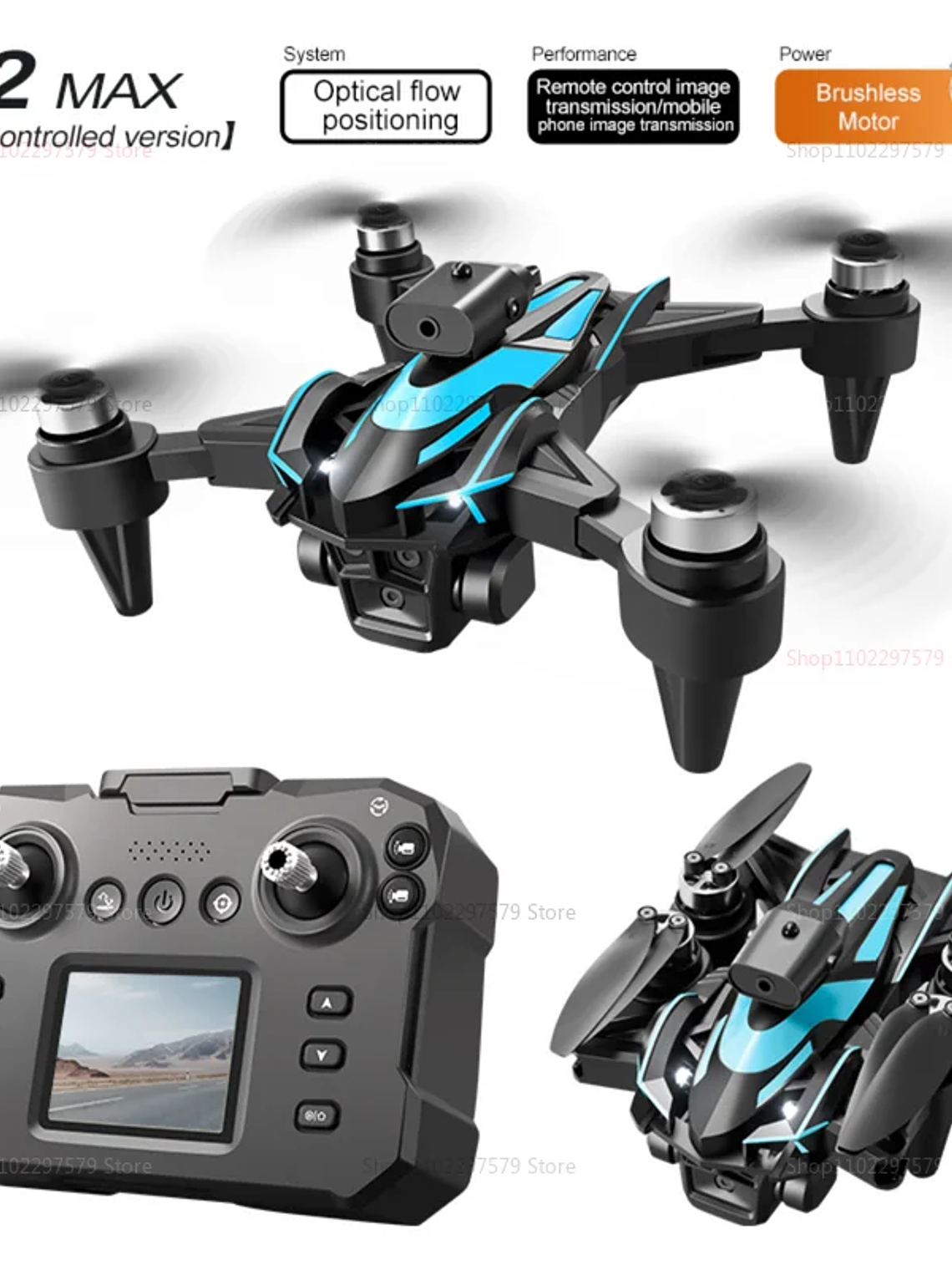 Minidron profesional K12 Max con cámara HD 8K, sistema de detección de obstáculos 4