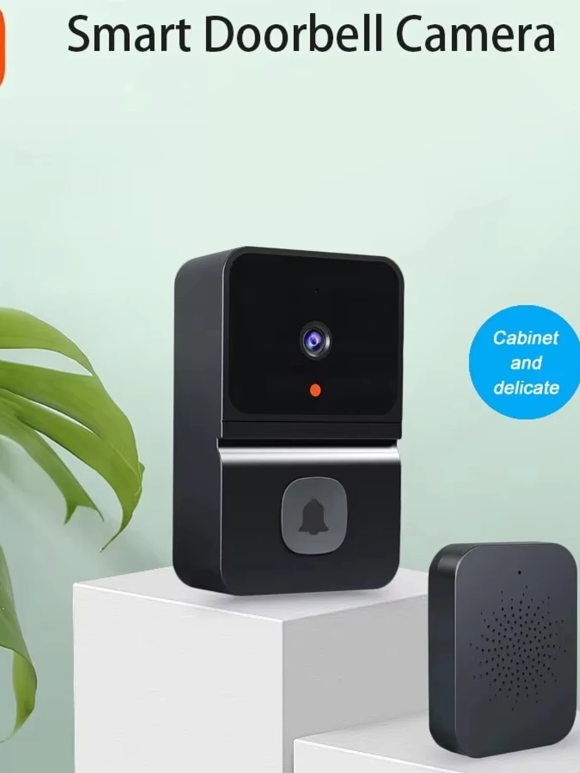 Timbres con vídeo WiFi Cámara inalámbrica Detección de movimiento PIR Alarma IR Seguridad Timbres inteligentes Intercomunicador WiFi 2