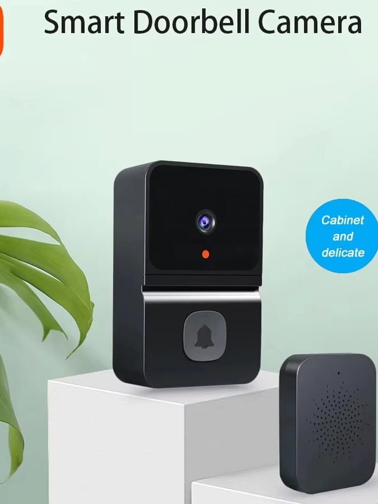 Timbres con vídeo WiFi Cámara inalámbrica Detección de movimiento PIR Alarma IR Seguridad Timbres inteligentes Intercomunicador WiFi 2