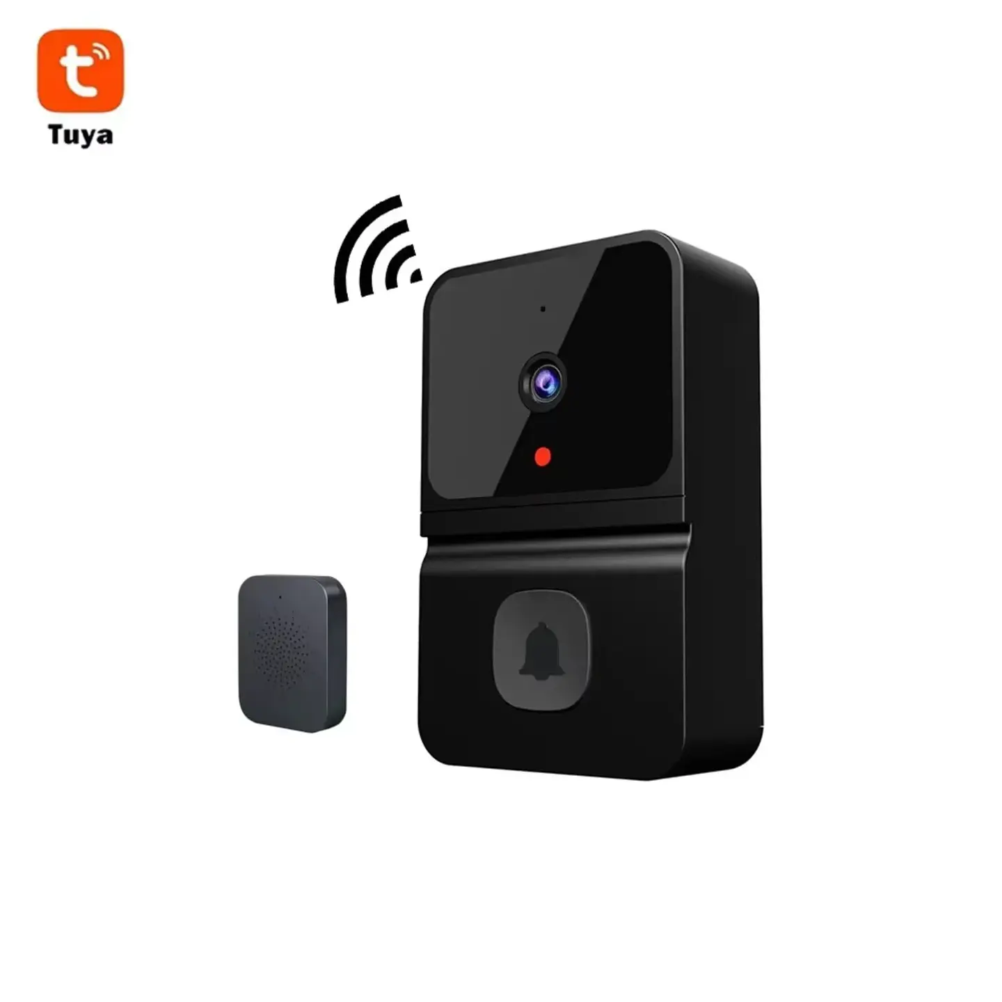 Timbres con vídeo WiFi Cámara inalámbrica Detección de movimiento PIR Alarma IR Seguridad Timbres inteligentes Intercomunicador WiFi 8