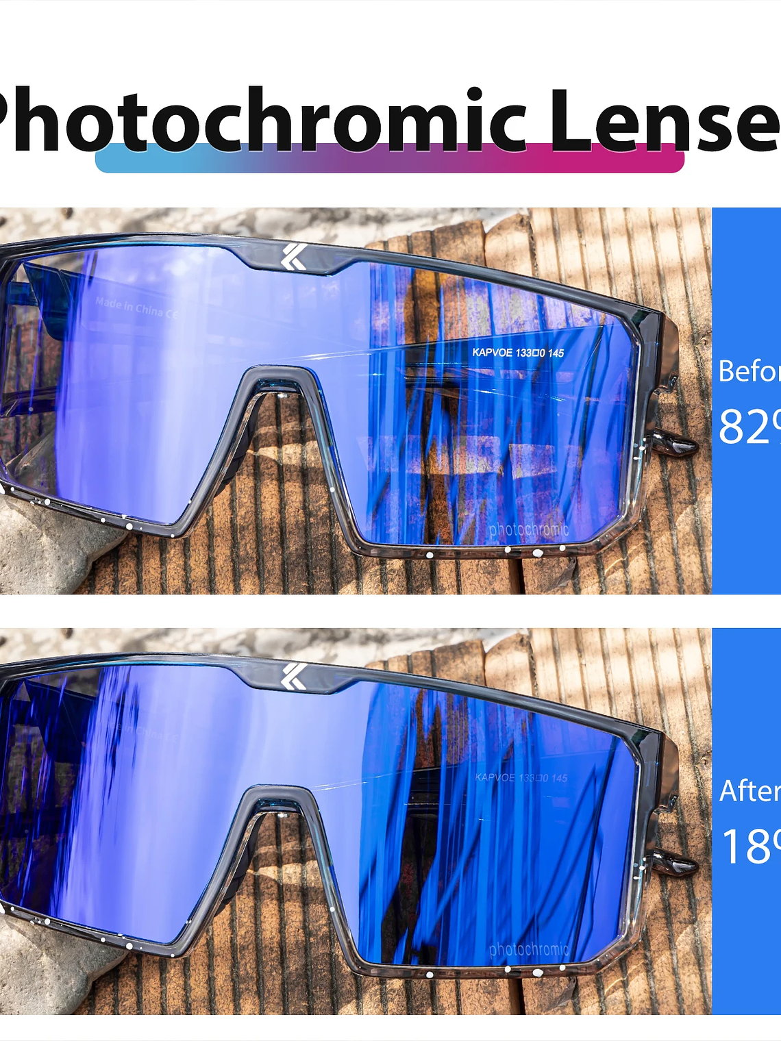 Lentes Fotocromaticos UV400 deportes al aire libre 5