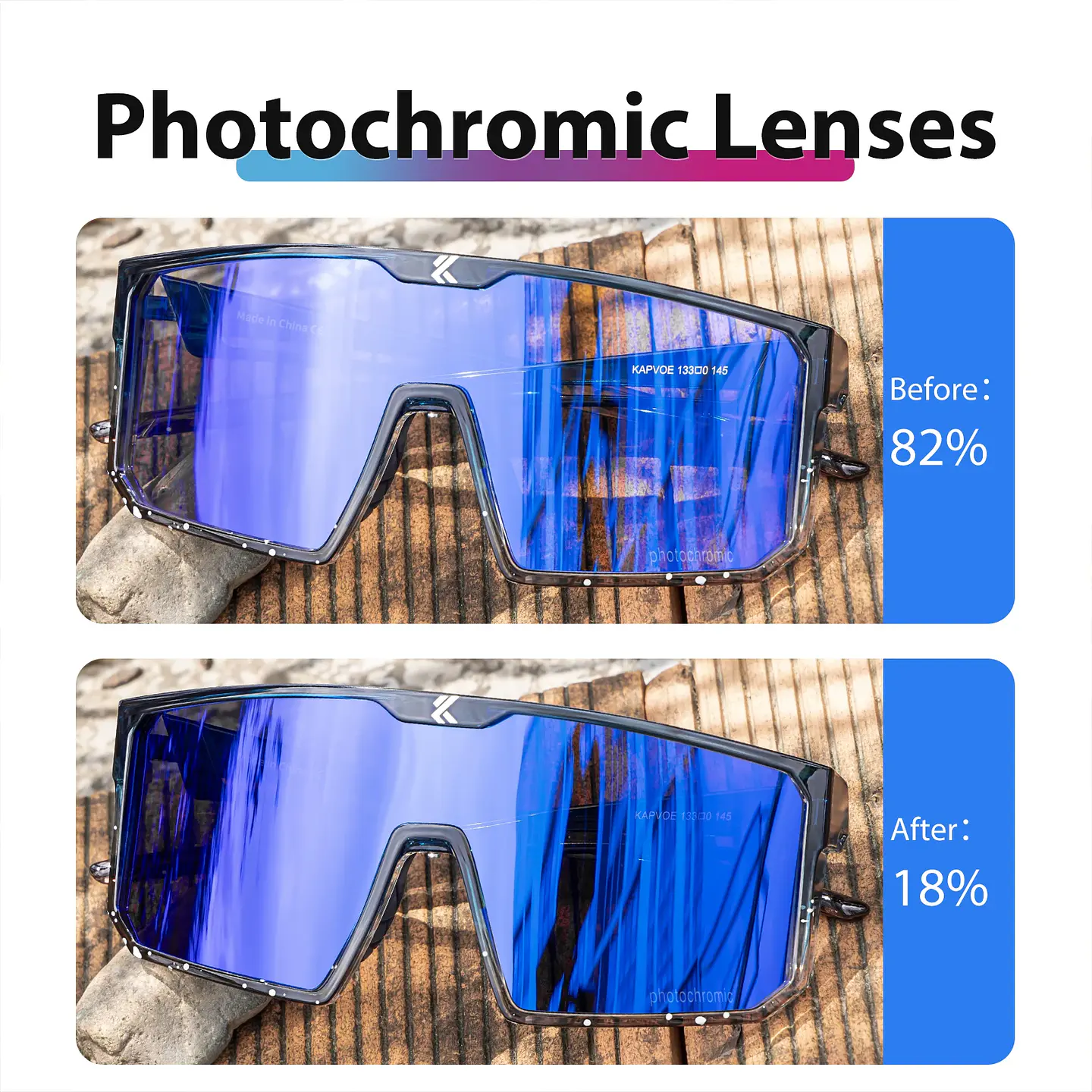 Lentes Fotocromaticos UV400 deportes al aire libre 5