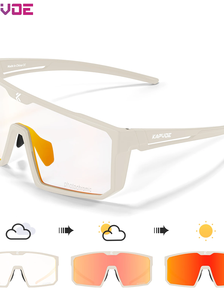 Lentes Fotocromaticos UV400 deportes al aire libre 7