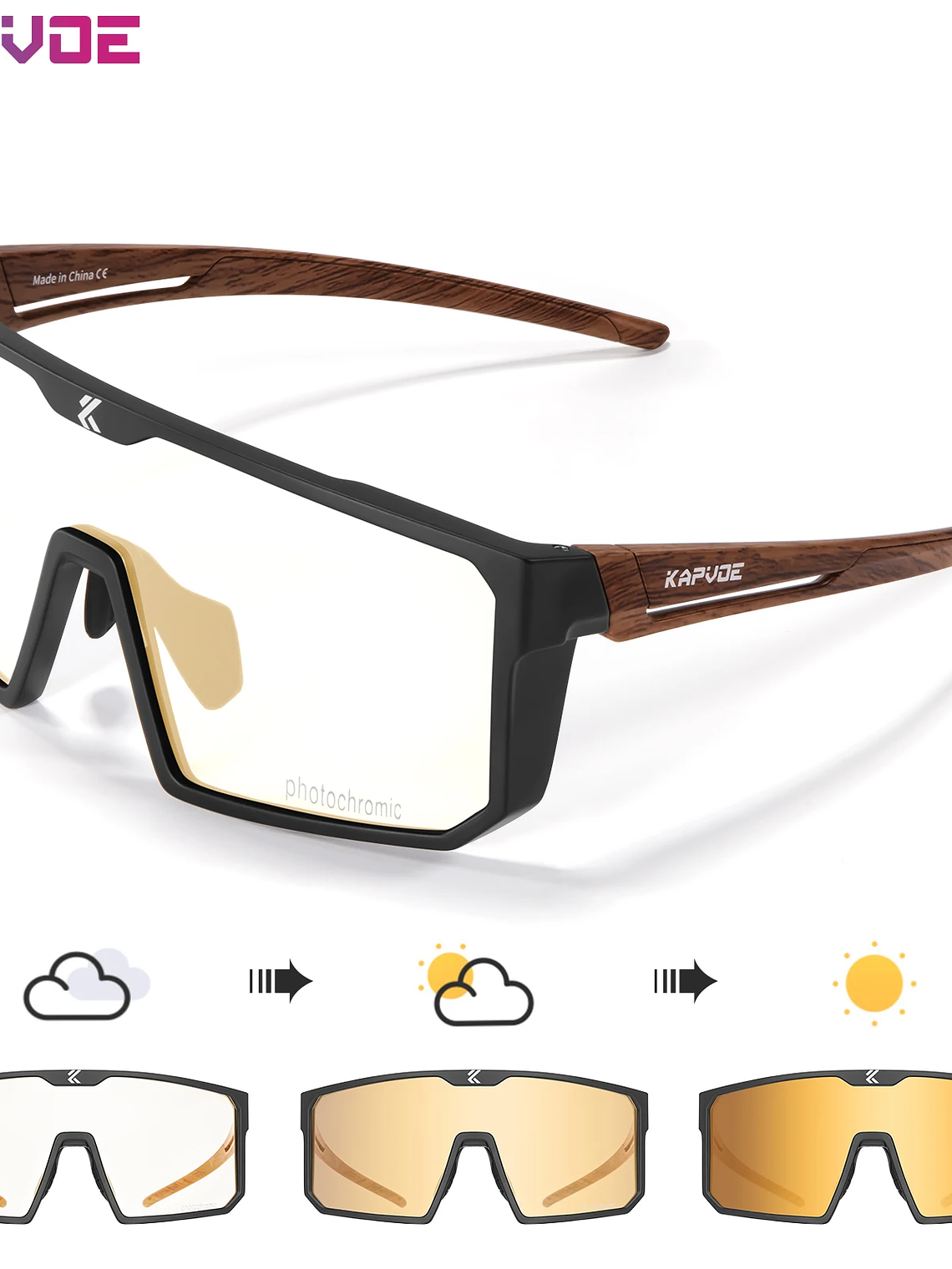 Lentes Fotocromaticos UV400 deportes al aire libre 8