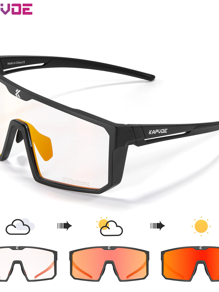 Lentes Fotocromaticos UV400 deportes al aire libre 9