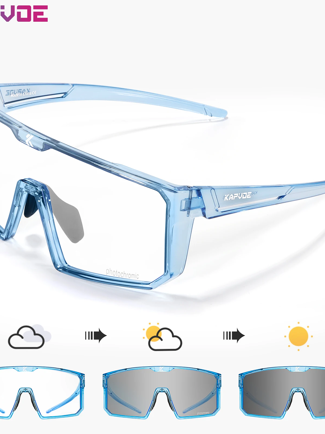 Lentes Fotocromaticos UV400 deportes al aire libre 11