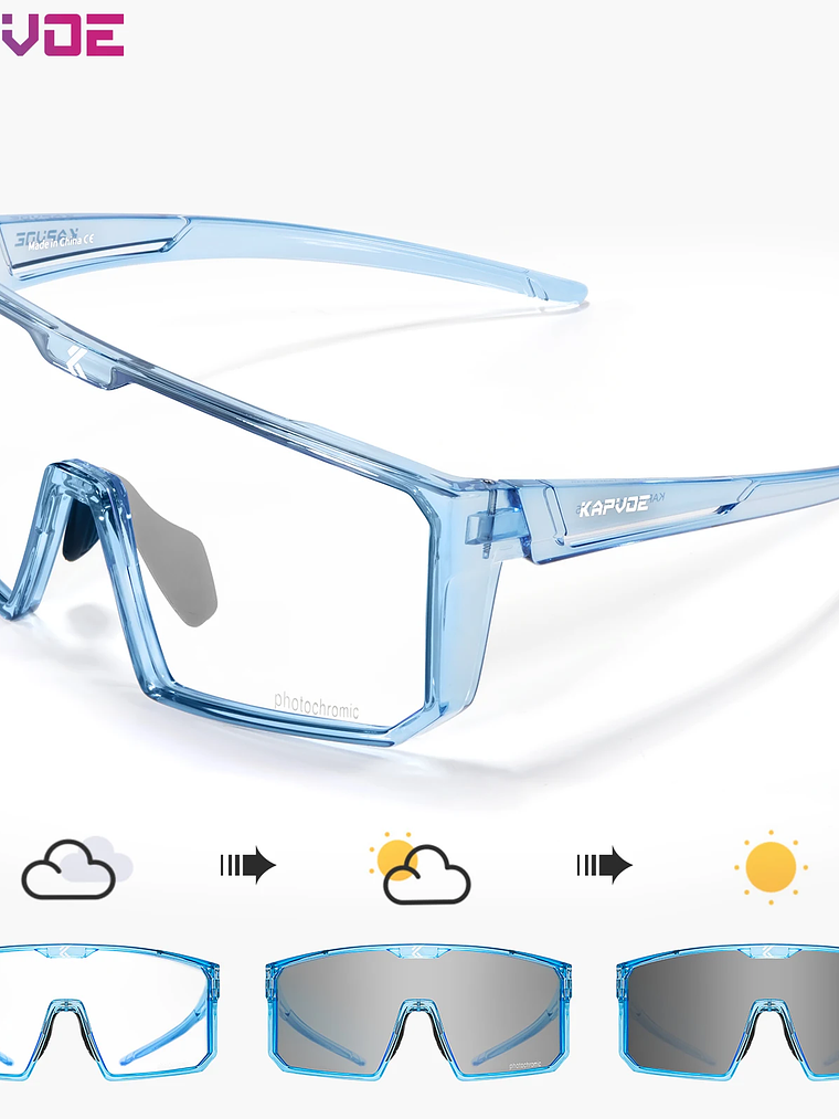 Lentes Fotocromaticos UV400 deportes al aire libre 11