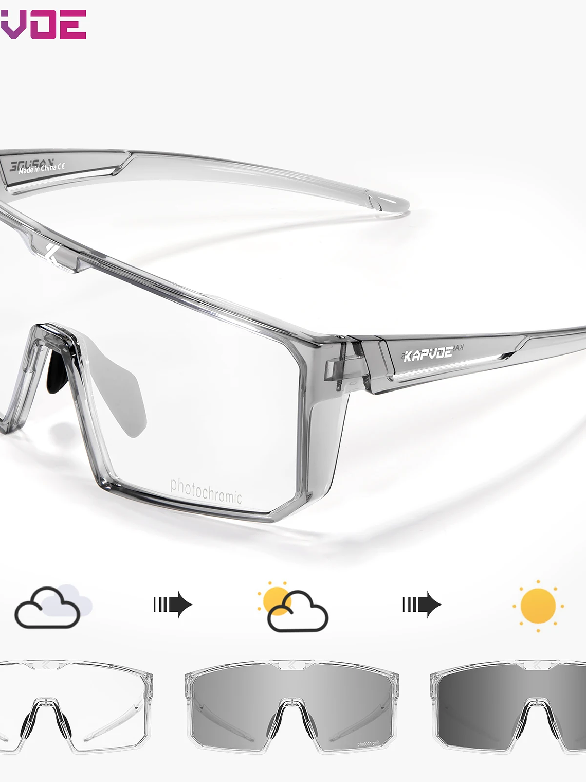 Lentes Fotocromaticos UV400 deportes al aire libre 12