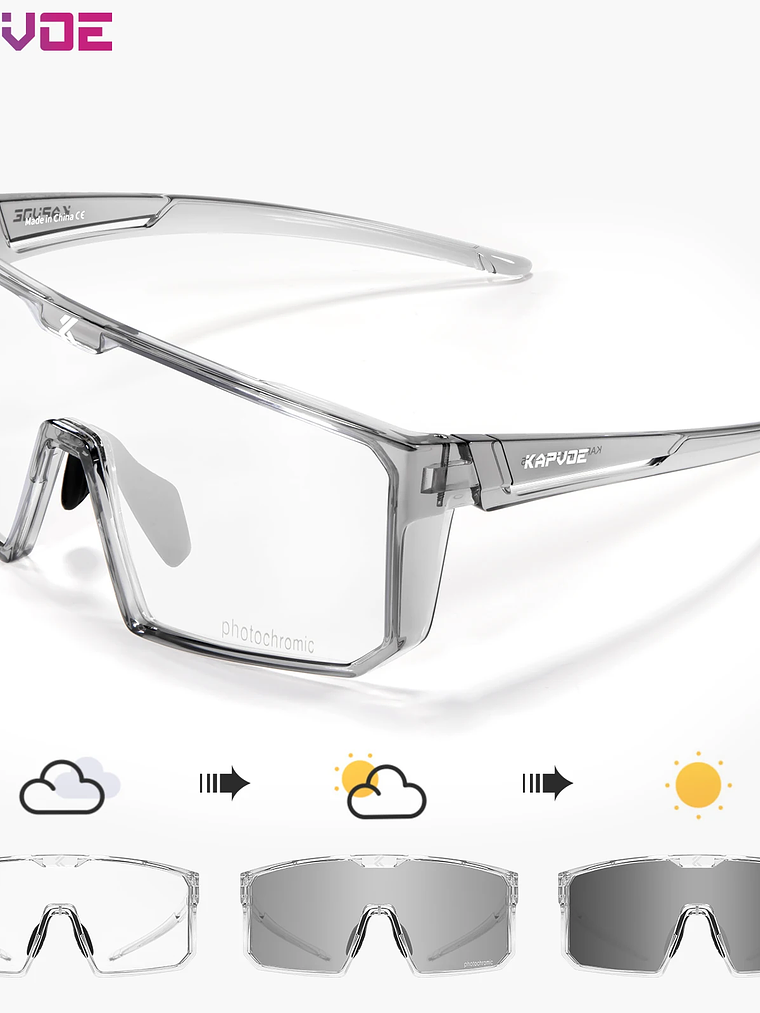 Lentes Fotocromaticos UV400 deportes al aire libre 12