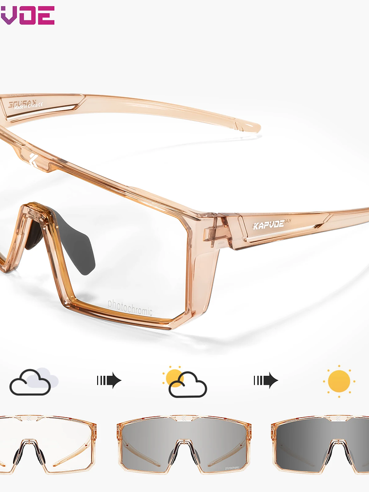 Lentes Fotocromaticos UV400 deportes al aire libre 13