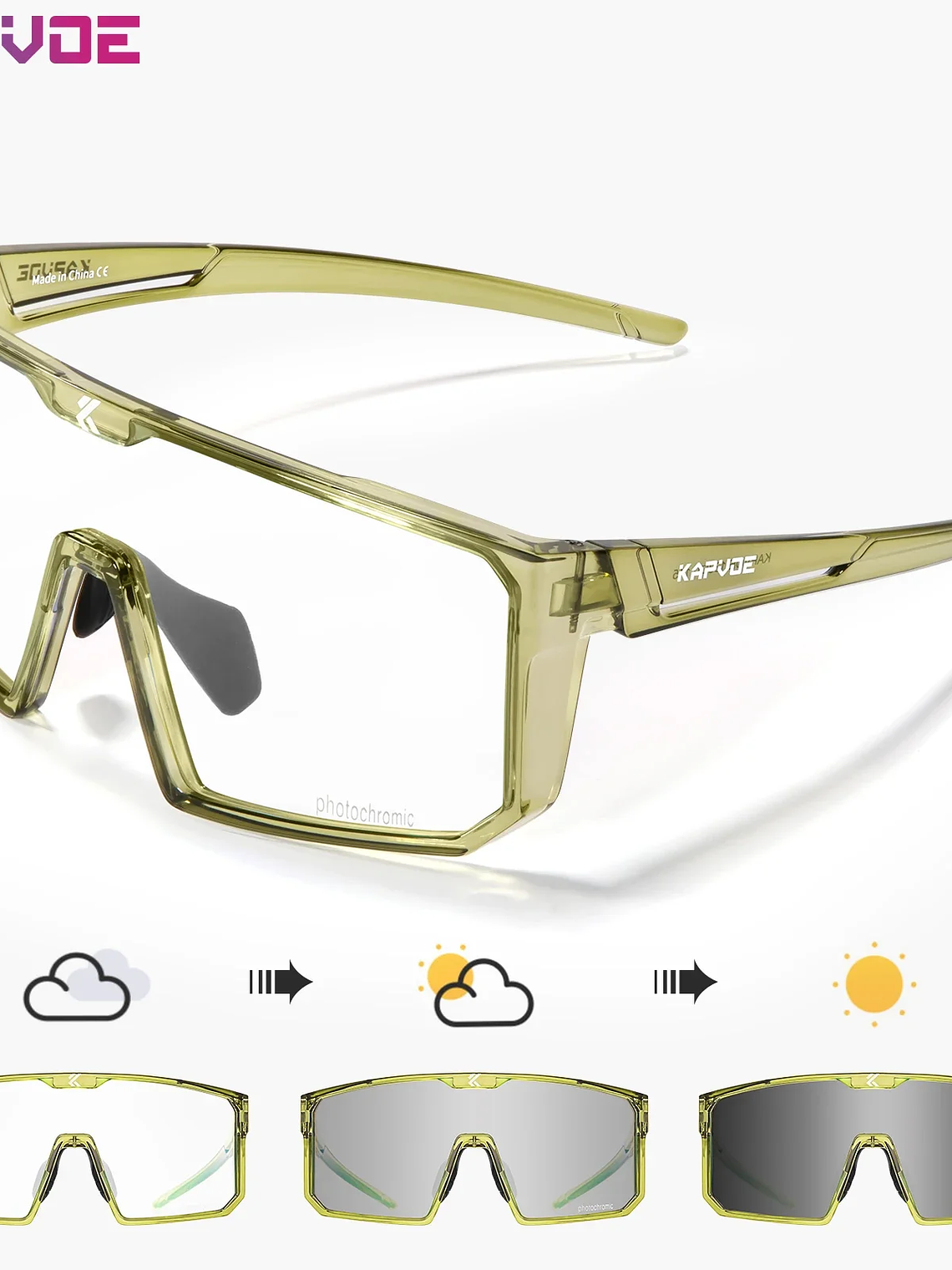 Lentes Fotocromaticos UV400 deportes al aire libre 14