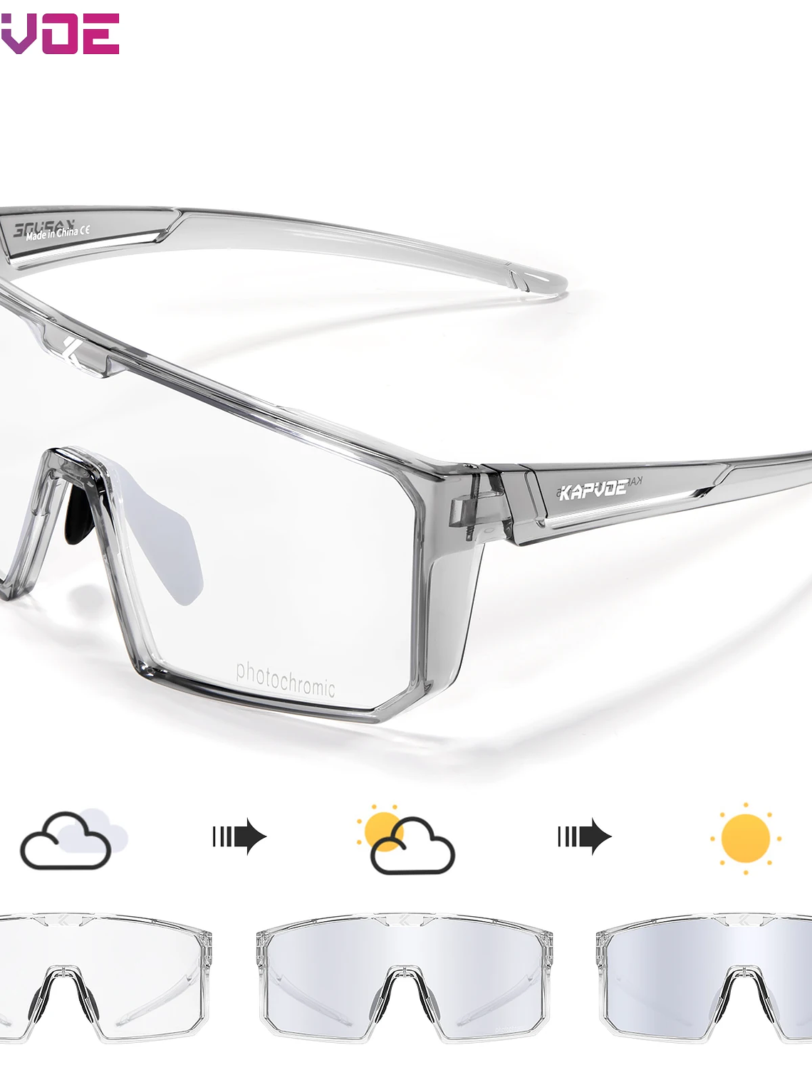 Lentes Fotocromaticos UV400 deportes al aire libre 16