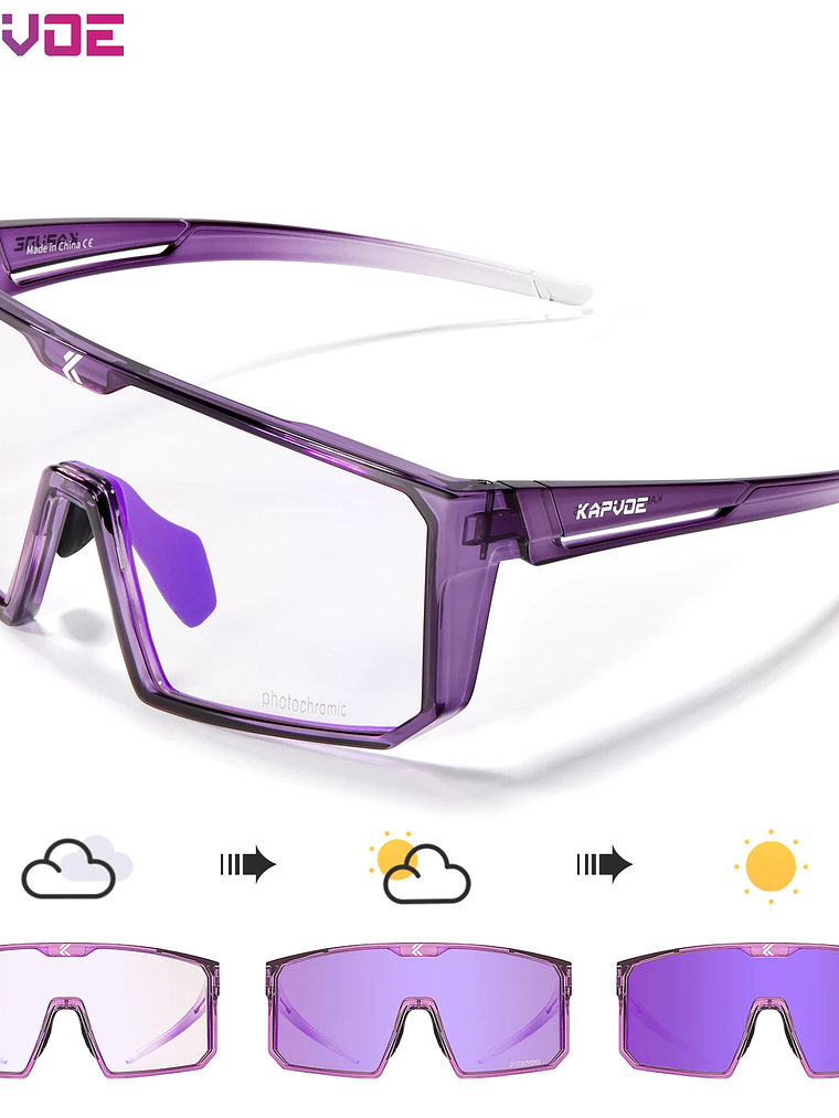 Lentes Fotocromaticos UV400 deportes al aire libre 18