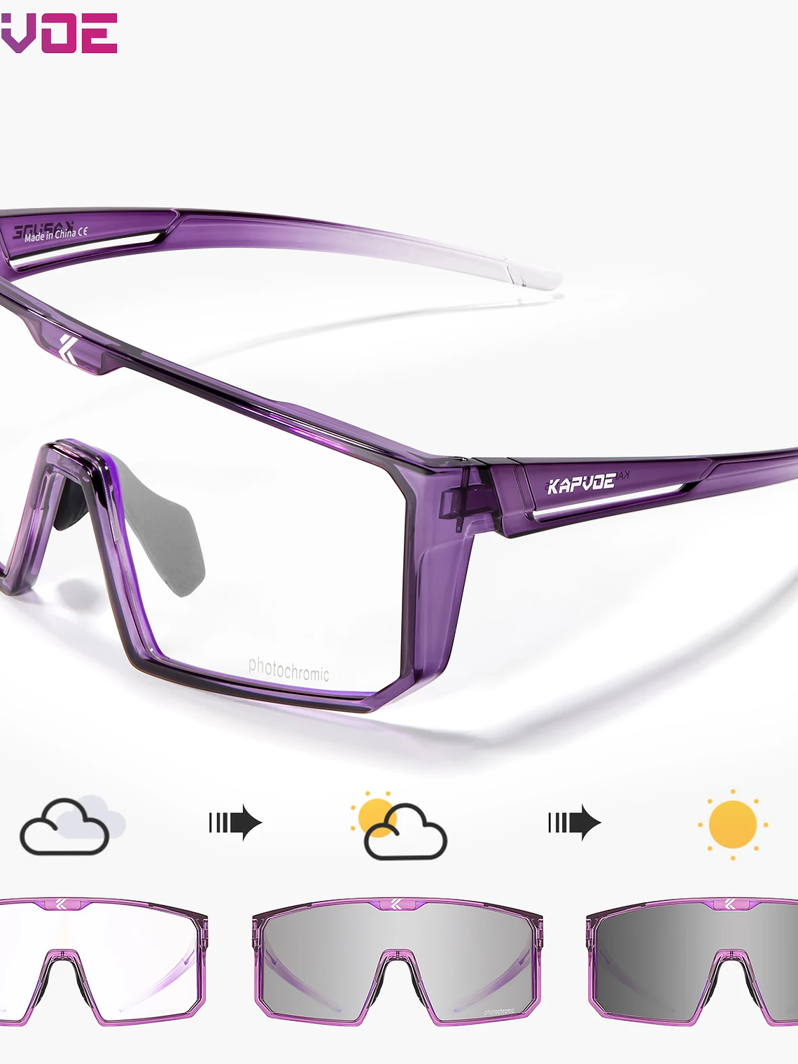 Lentes Fotocromaticos UV400 deportes al aire libre 21