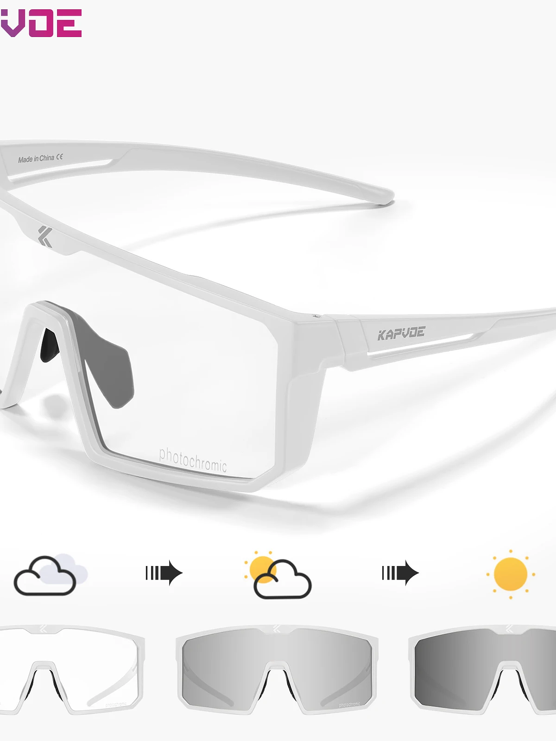 Lentes Fotocromaticos UV400 deportes al aire libre 23