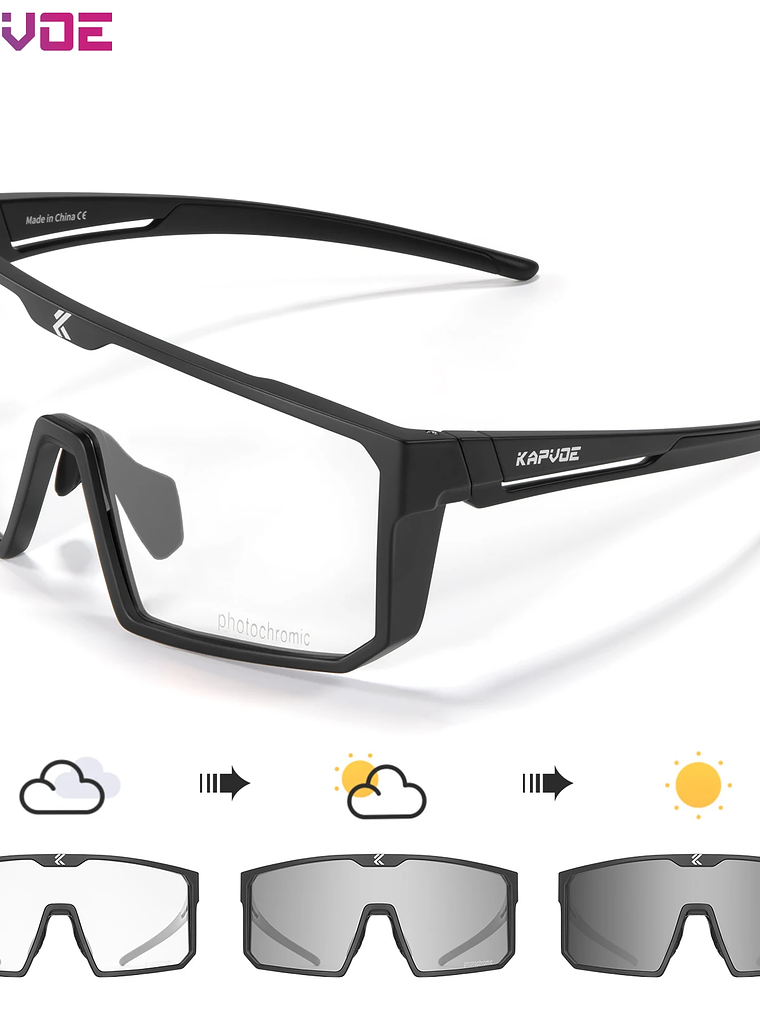 Lentes Fotocromaticos UV400 deportes al aire libre 24