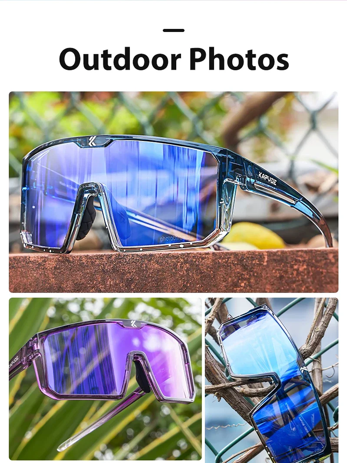 Lentes Fotocromaticos UV400 deportes al aire libre 33