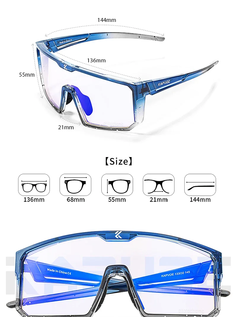 Lentes Fotocromaticos UV400 deportes al aire libre 35