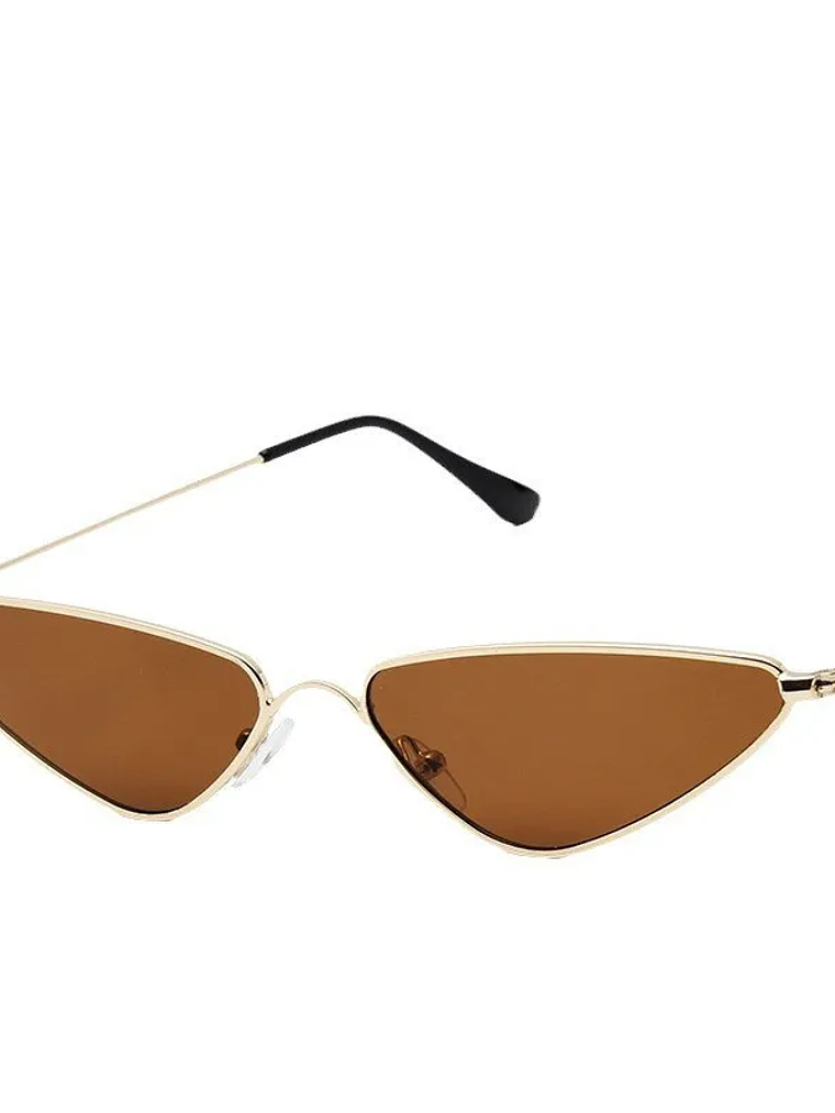 Lentes de sol protección UV400 vintage rectangulares con montura metálica, protección UV400  7