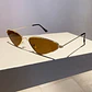 Lentes de sol protección UV400 vintage rectangulares con montura metálica, protección UV400  - Miniatura 22