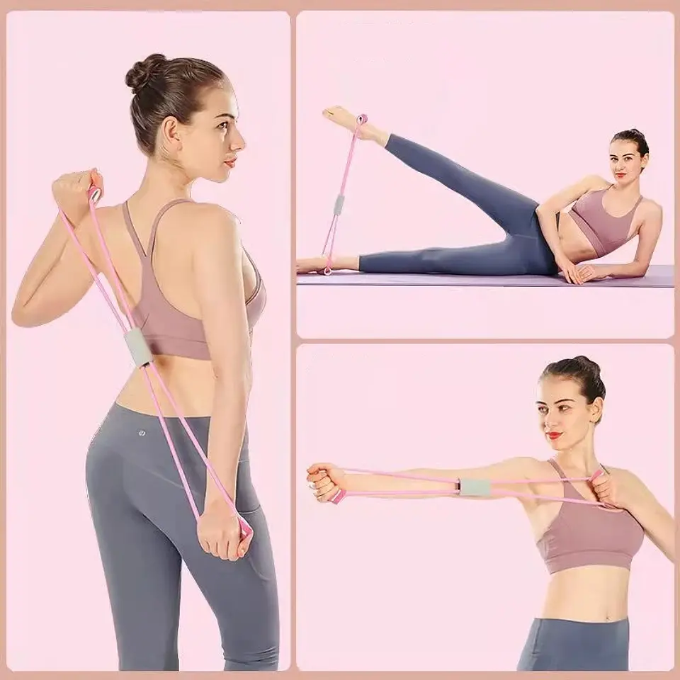 Bandas de resistencia con espuma para deporte en casa, accesorios de yoga y fitness 3
