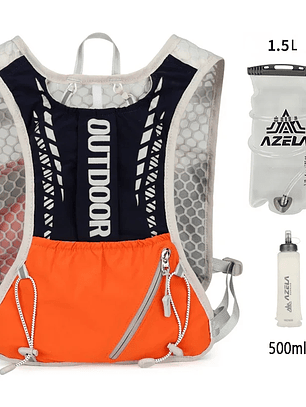 Chaleco de hidratación reflectante para correr