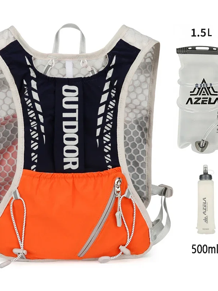 Chaleco de hidratación reflectante para correr 1