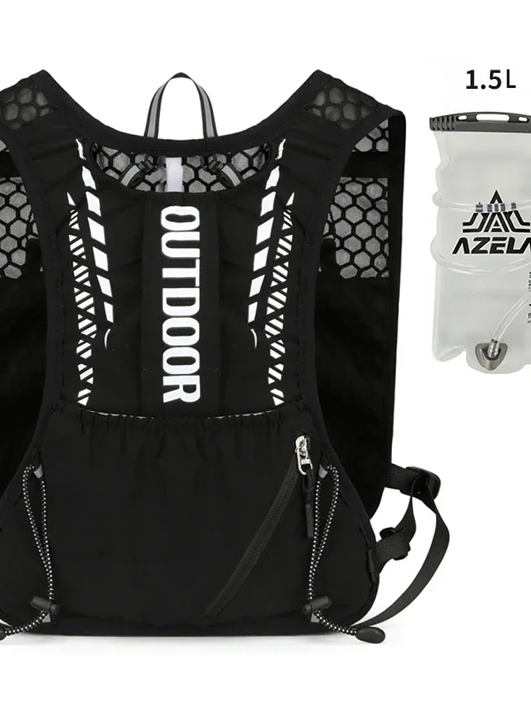 Chaleco de hidratación reflectante para correr 7