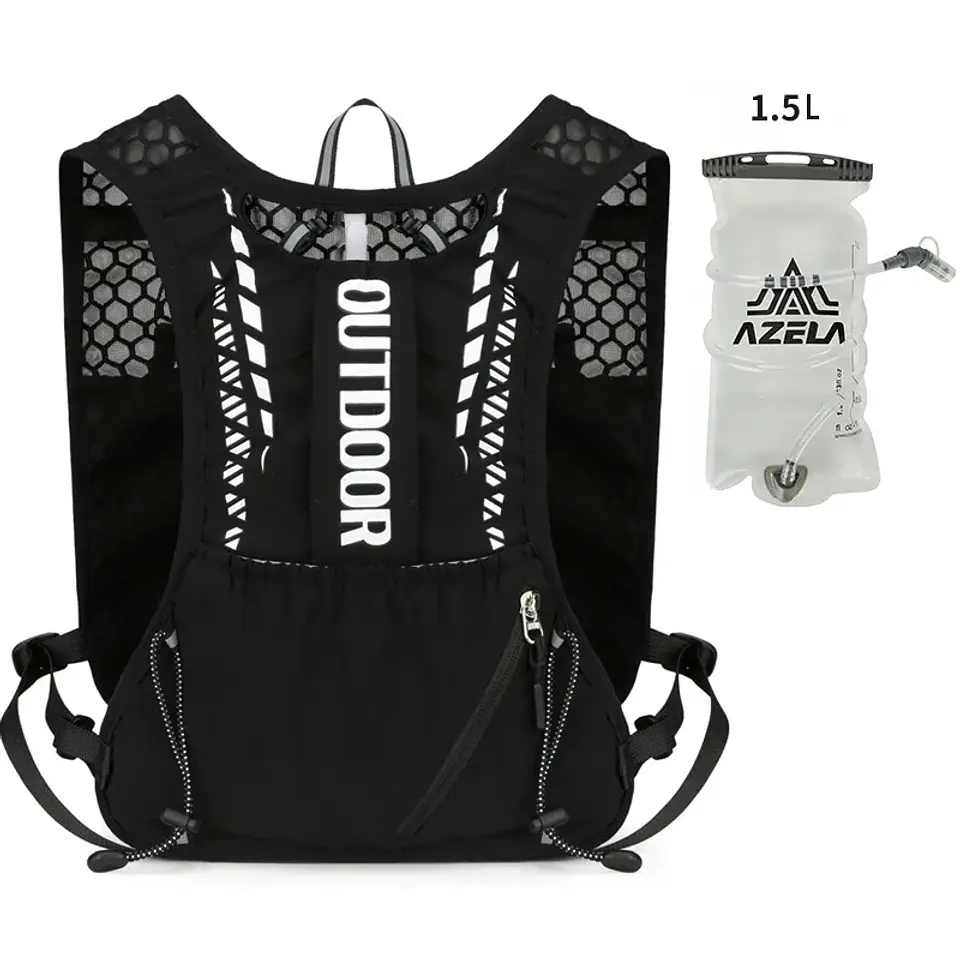 Chaleco de hidratación reflectante para correr 7