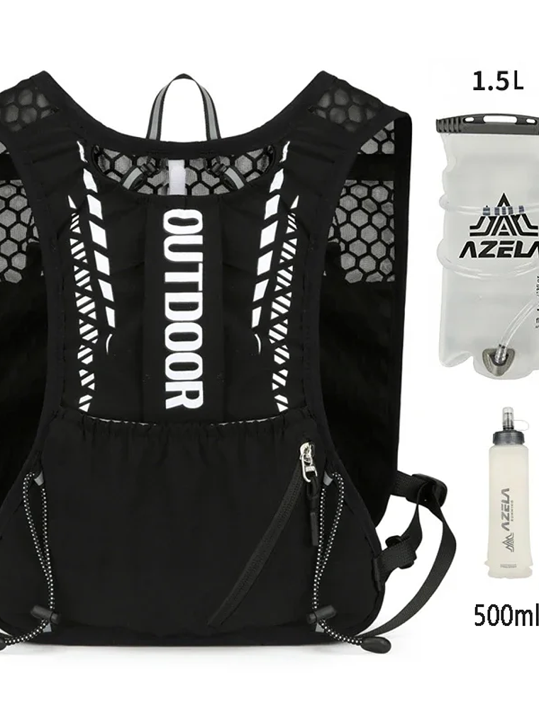 Chaleco de hidratación reflectante para correr 11