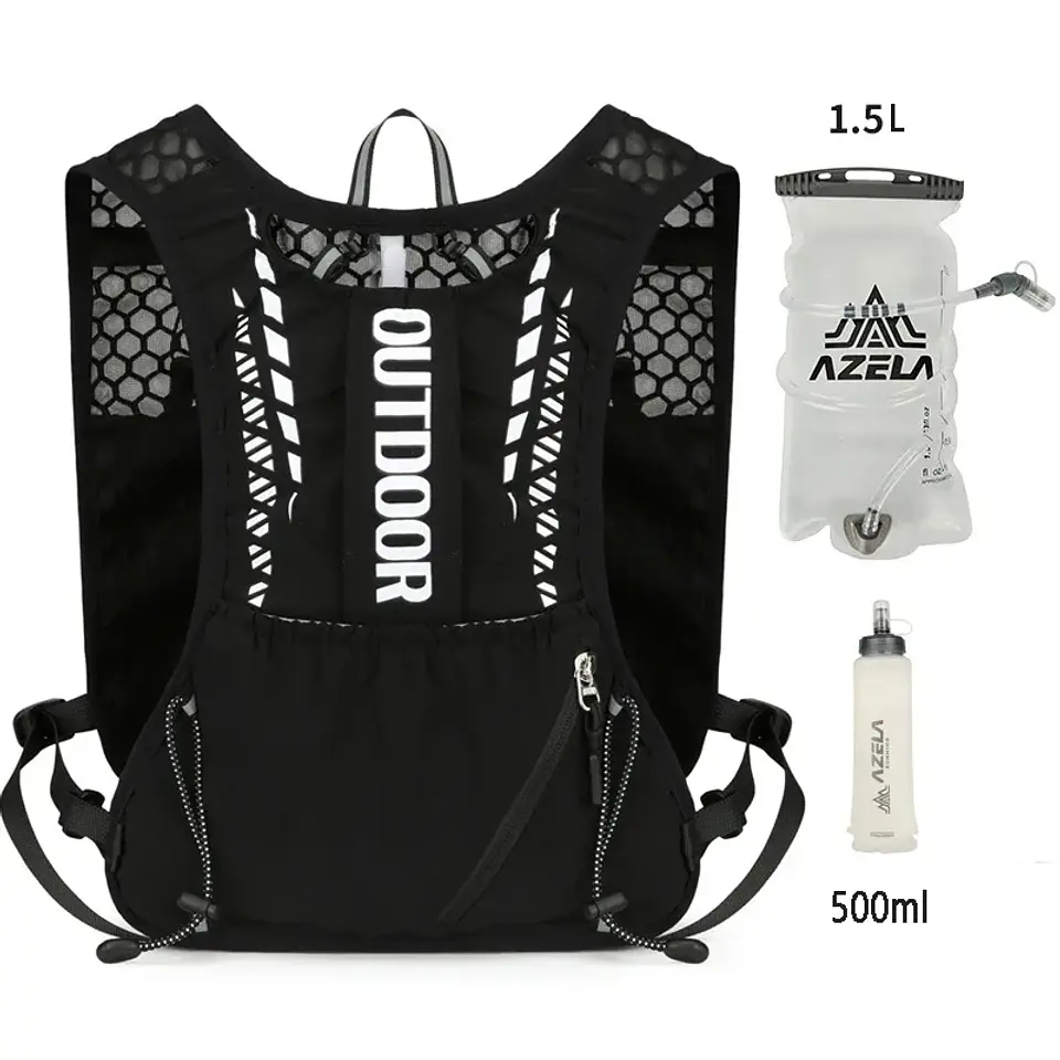 Chaleco de hidratación reflectante para correr 11