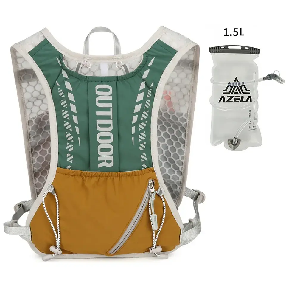 Chaleco de hidratación reflectante para correr 12