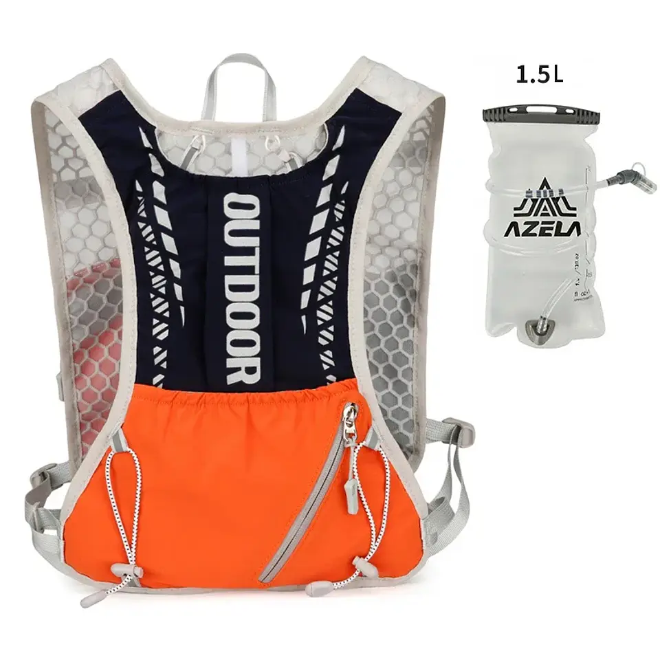 Chaleco de hidratación reflectante para correr 14